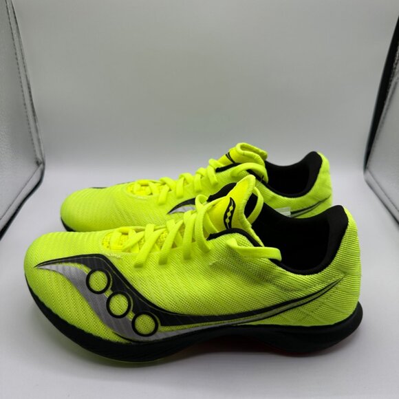 Saucony Wmns Velocity MP “Citron Black” size 6.5w - Picture 1 of 7